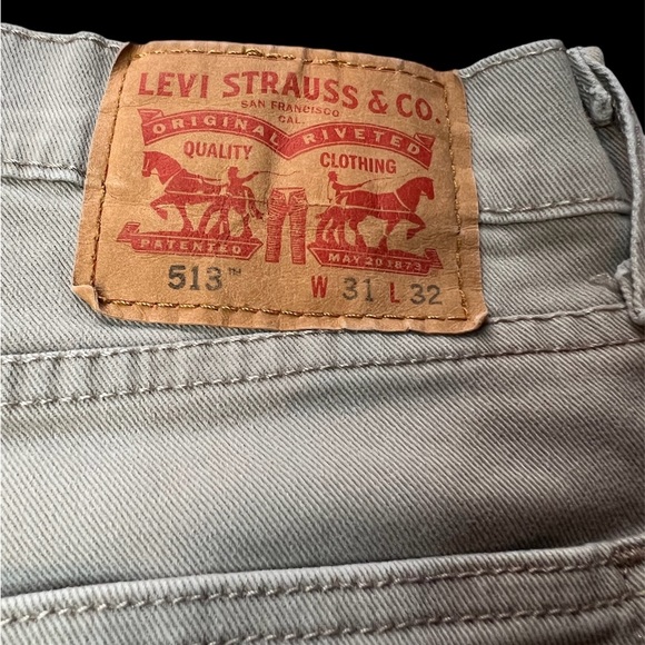 Men’s Levi’s Strauss Tan 513 Jeans size 31/32 - Picture 3 of 3